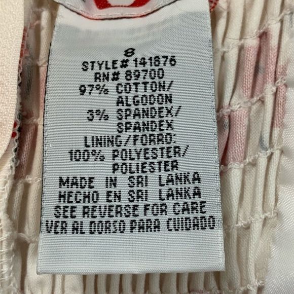 R & K Originals Summer Dress W/Poppy Print Size 8 - Picture 4 of 6